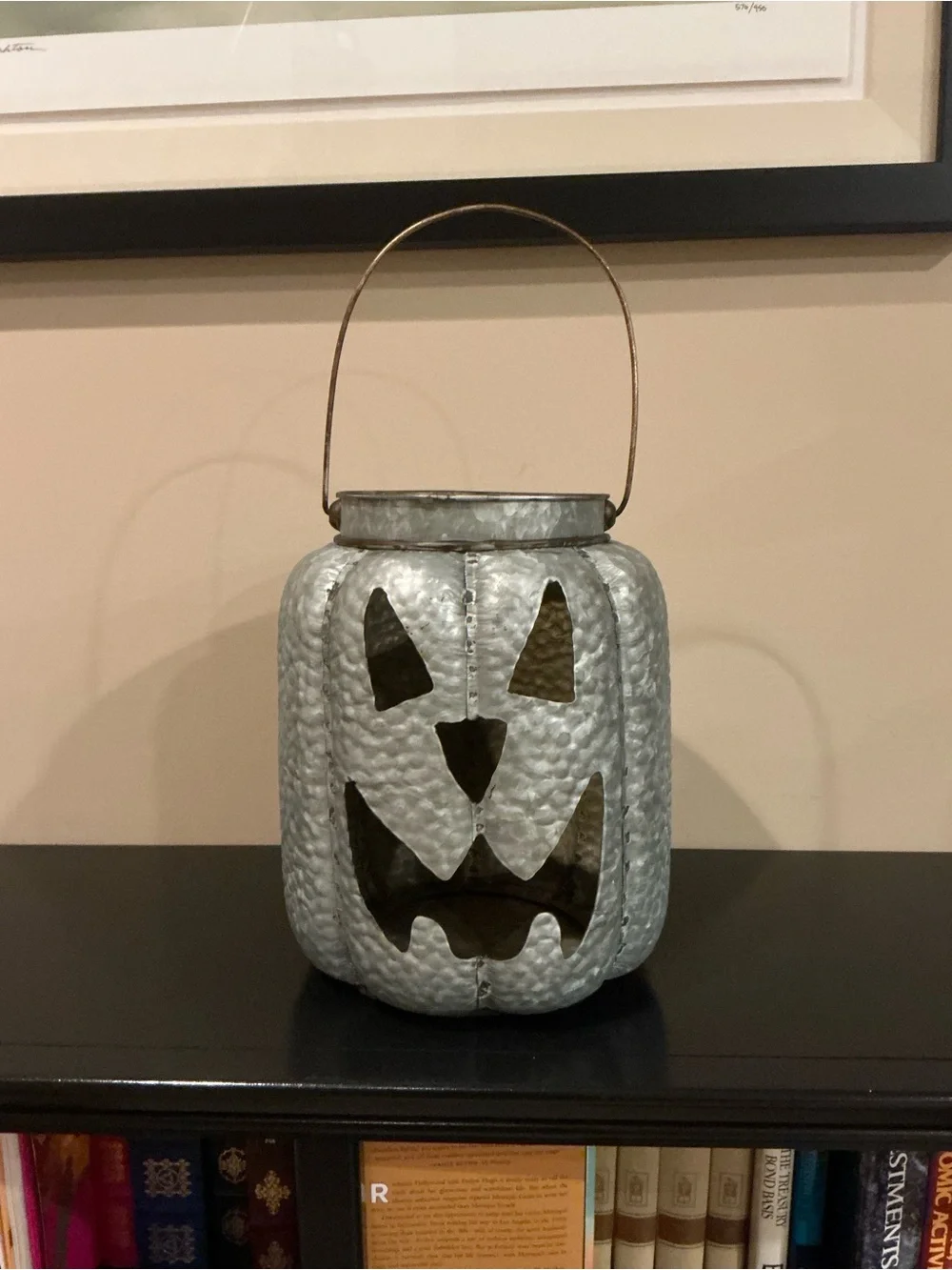 XXL Galvanized Halloween Jack-o-Lantern Luminaria 🎃